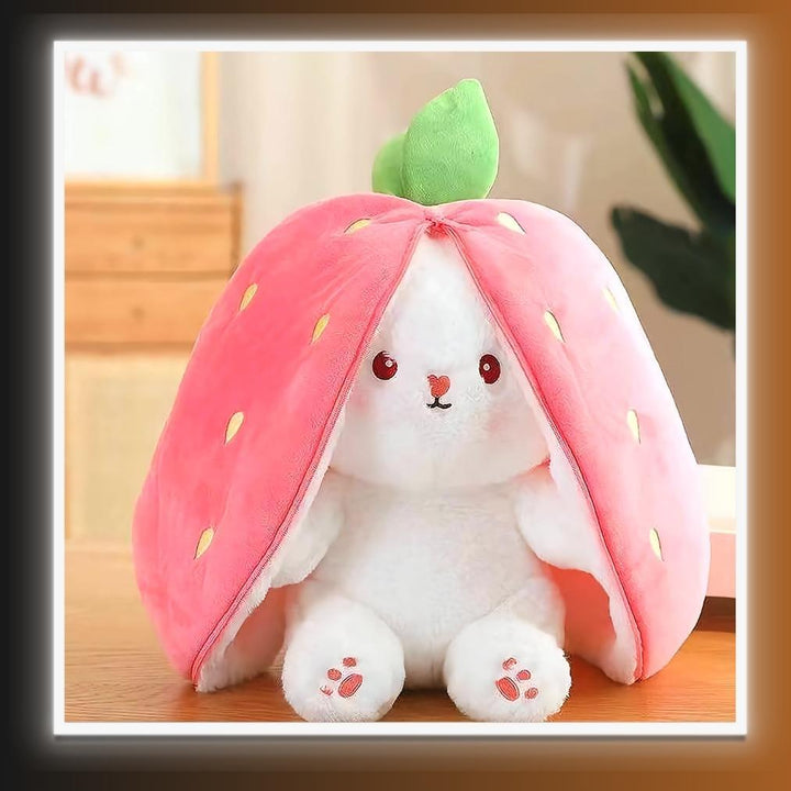 Adorable Stuffed Cuddle Bunny With Zipper - Homefy
