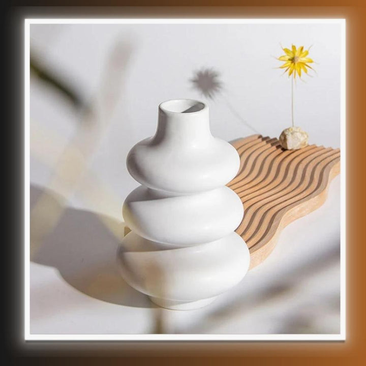 Nordic Style Contemporary Minimalist Ceramic Vase - Homefy