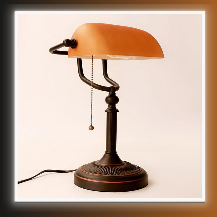 Vintage Frosted Glass Table Lamp With Zipper - Homefy