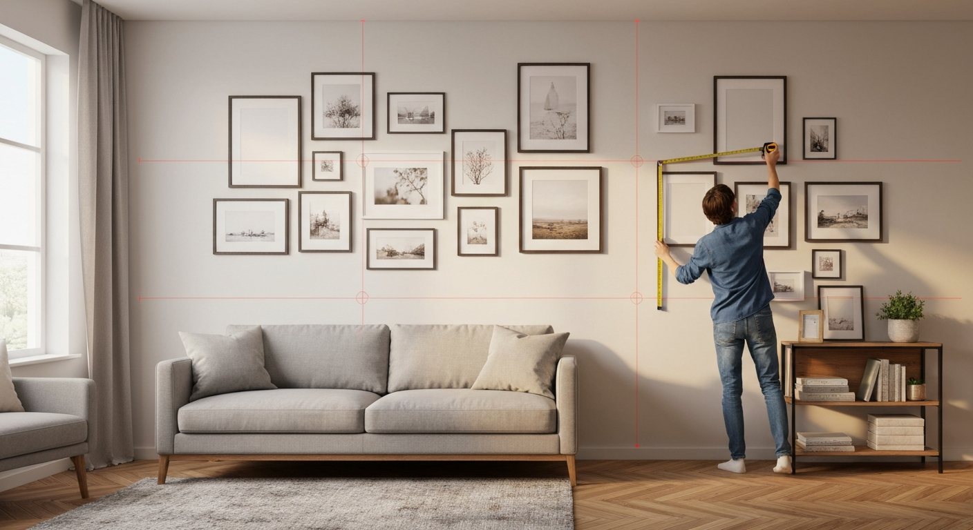Picture Frame Spacing Rule for Perfect Gallery Walls – Homefy