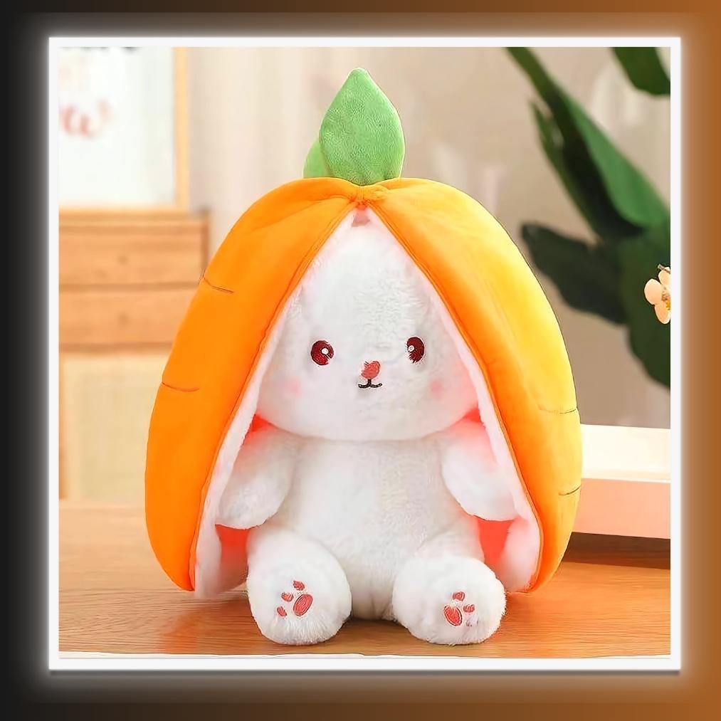Adorable Stuffed Bunny Toy with Zipper – Homefy