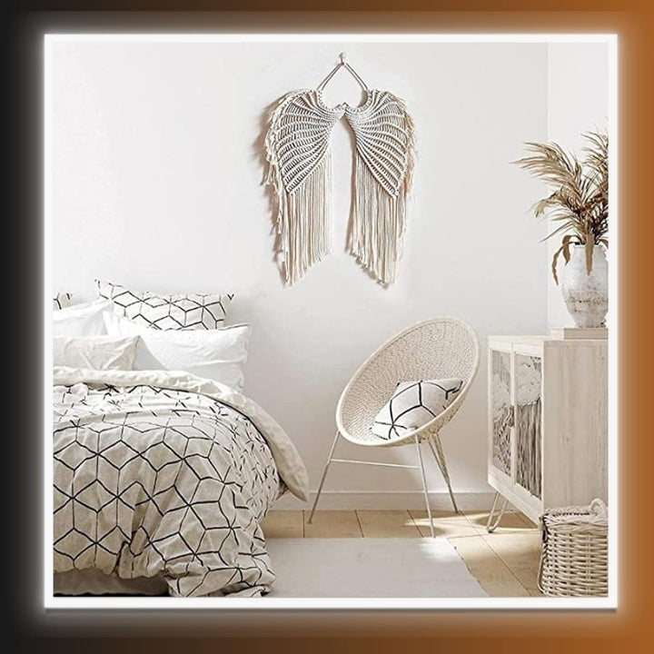 Boho Style Macrame Angel Wings Wall Hanging - Homefy