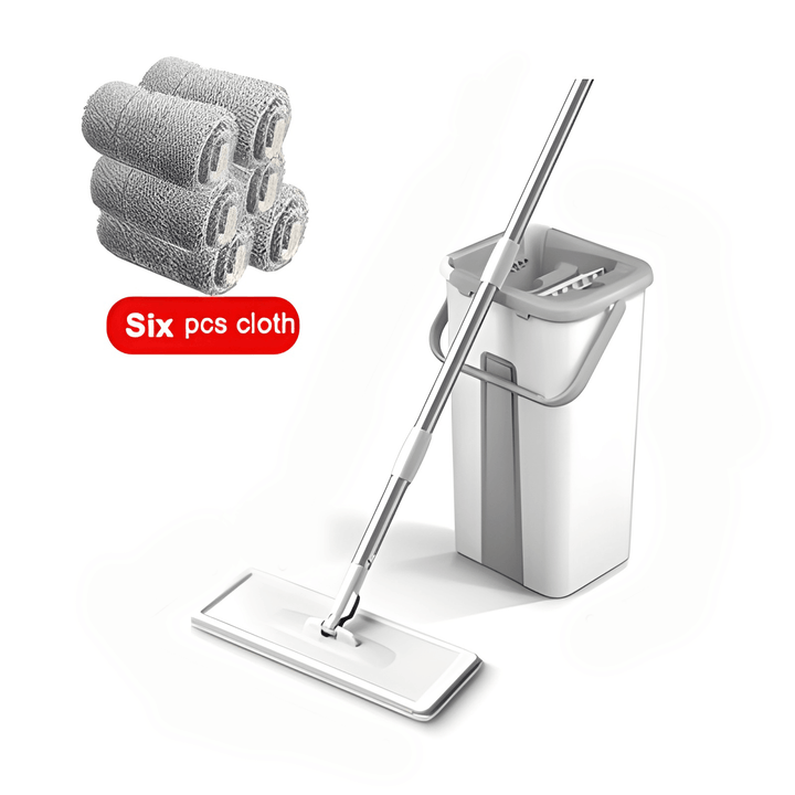Flat Mop and Bucket with Wringer Set - Homefy