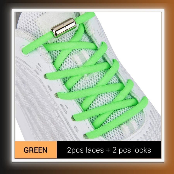 Smart Elastic No Tie Shoelaces With Metal Lock Button - Homefy